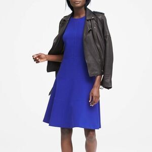 NWT Banana Republic Racerback Stretch Fit Flare Career Dress sz 2